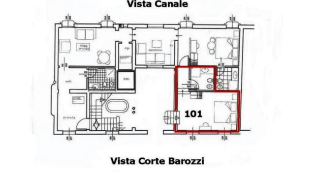 Двухместный номер Standard Corte Barozzi Venice Suites