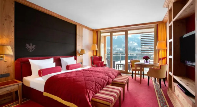 Двухместный номер Deluxe Kempinski Hotel Das Tirol