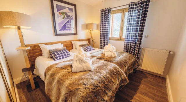 Апартаменты Deluxe с 4 комнатами с балконом и с видом на горы Chalet La Perle d'Oisans