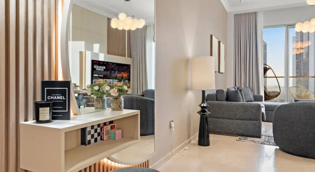 SKY9 Apartments - Luxury Apartments in Downtown Dubai with Full Burj Khalifa View, Забронировать Апартаменты/квартира Даунтаун Дубай , рядом с Дубайский аквариум