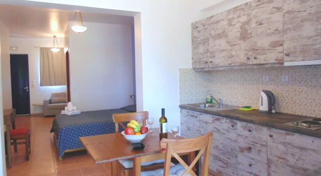 Студия Superior Цокольный этаж с балконом Paraktio Beach Apartments