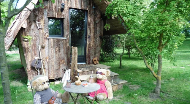 Двухместный номер Standard с видом на сад Au Refuge Des 3 Ours - Chambres dhôtes et cabanes