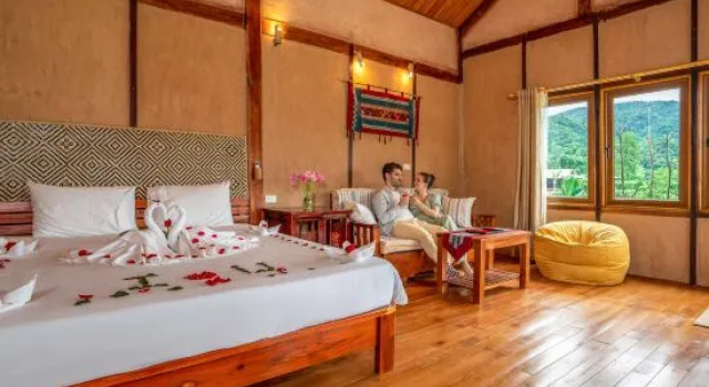 Люкс Mai Chau Onsen Retreat