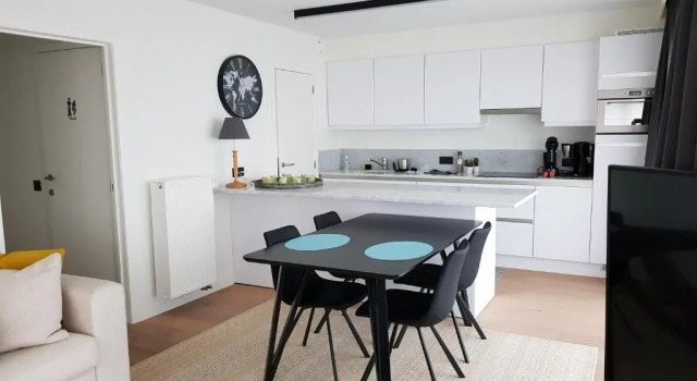 Апартаменты c 1 комнатой Koksijde Zeedijk La Digue 101 appartement - frontaal zeezicht - adult only