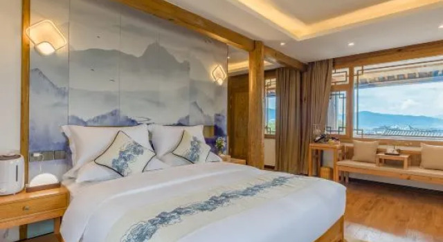 Люкс с красивым видом из окна Floral Lijiang Ancient City Banshan Yunfu Luxury Designer Meisu