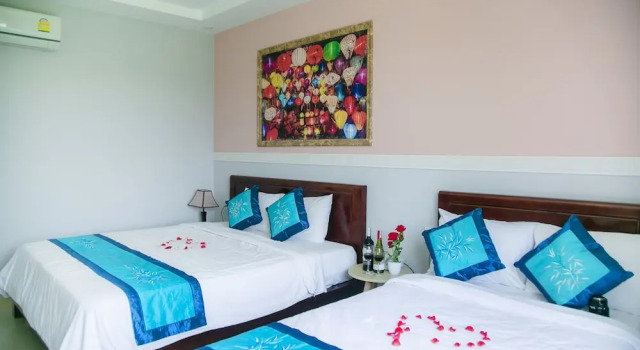 Двухместный номер Deluxe с балконом и с видом на сад Hào Anh Villa Hội An