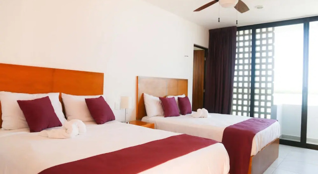 Четырёхместный номер Superior с видом на океан Yuum Ha Boutique Hotel