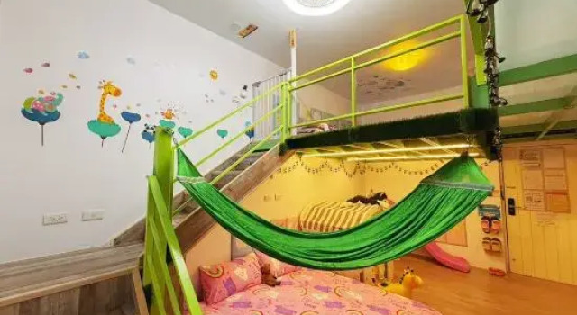 Кровать в общем номере Wind Natural Parent-Child Inn II