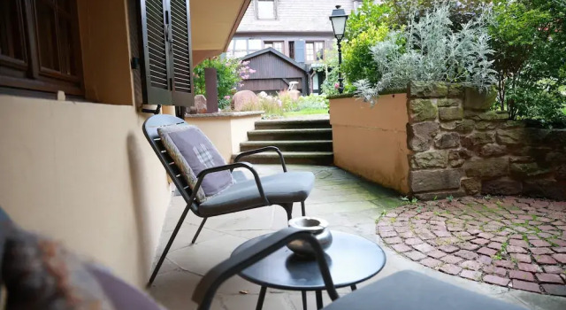 Семейный люкс с балконом Hotel - Restaurant Le Cerf & Spa