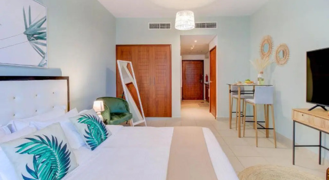 Durrani Homes - Luxurious Studio near Dubai Mall with pool view, Забронировать Апартаменты/квартира Даунтаун Дубай , рядом с Дубайский аквариум