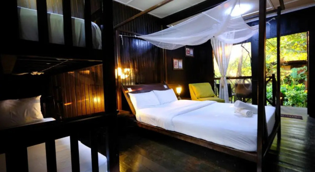 Шале с балконом и с красивым видом из окна Melina Beach Resort