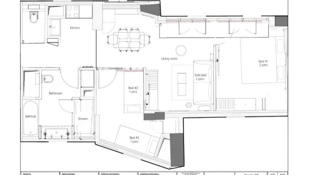 Апартаменты Premium с 2 комнатами Yuna Montmartre - ApartHotel