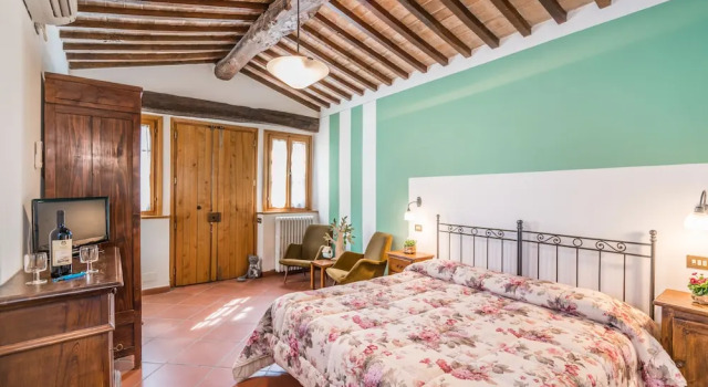 Двухместный номер Superior Agriturismo Palazzo Bandino in Val di Chiana, Val dorcia
