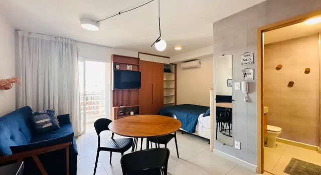 Studio no Centro com Academia Piscina e Varanda, Забронировать Апартаменты/квартира Жуис-ди-Фора Минас-Жерайс