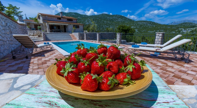 Rustic Villa Fragola with heated pool, Buchen Sie Villa Hotels in Gespanschaft Split-Dalmatien mit Pool, Schwimmbad