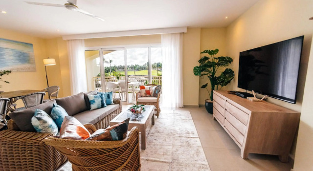 New Apartment Sueno pool area private Beach guard, Book Lejlighed Bavaro Punta Cana