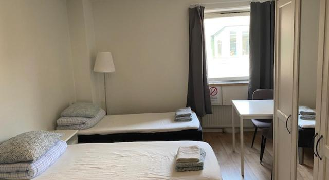 Standard- dobbelt værelse Helsingborg Hostel