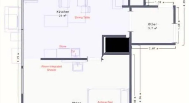 Апартаменты c 1 комнатой apartment11