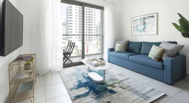 Elegantly Modern 1BR With Lovely Marina Views!, Забронировать Апартаменты/квартира Апартаменты Эмирата Дубая, рядом с Dubai Marina Yacht Club, Апартаменты/квартира