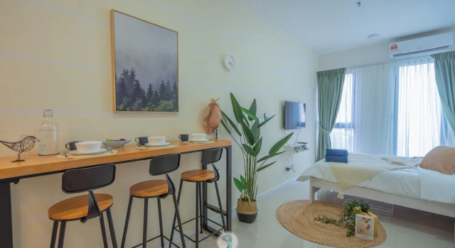 Студия Deluxe HighPark Suites in Petaling Jaya, Kelana Jaya by Plush