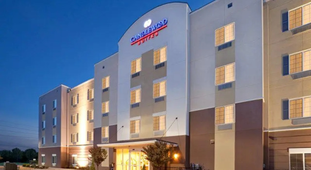 Кровать в общем номере Candlewood Suites Texarkana by IHG