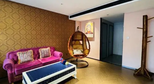 Семейный люкс с панорамным видом Cloud Tribe Mongolian Yuan Culture Hotel (Dazhao Historical and Cultural Tourism Area Branch)