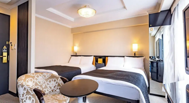 Двухместный номер Deluxe APA Hotel Hatchobori Ekiminami