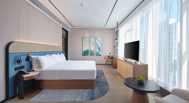 Двухместный номер Deluxe Hilton Garden Inn Hangzhou Xixi Zijingang