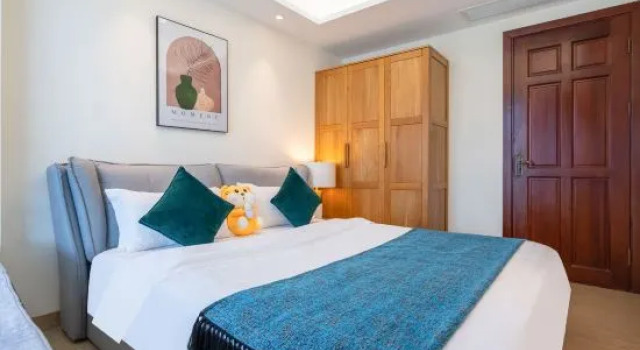 Люкс Luxury с 3 комнатами Haitian Shengyan International Yacht Harbor Holiday Apartment