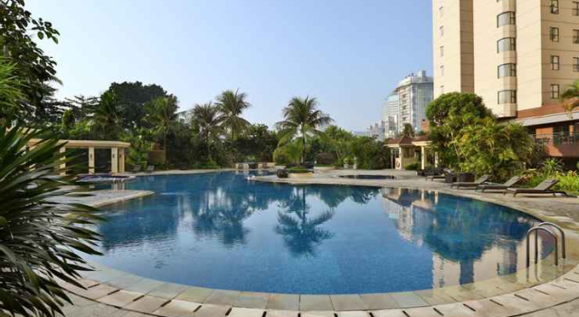 3BR with City View at Sudirman Condominium Apartment by Travelio, Book Apartment Hotels in Jakarta with a Pool, near Mulia Tower, Swimming Pool