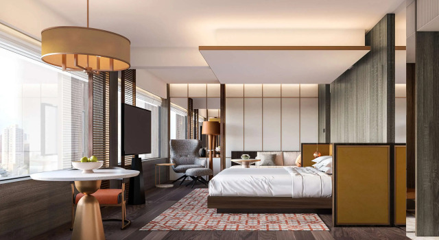 Luksusowy dwuosobowy klub pokój Grand Hyatt Singapore