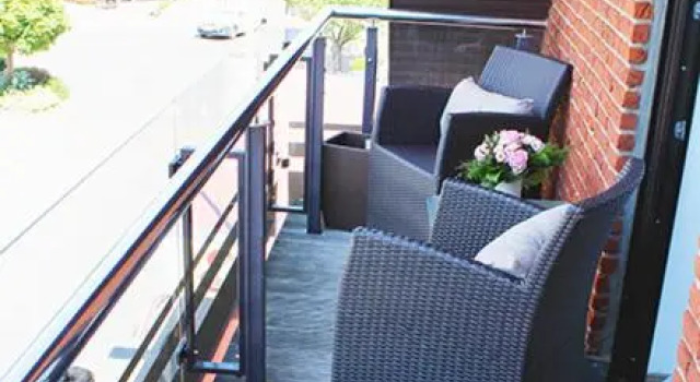 Студия с балконом Hotel Seemöwe