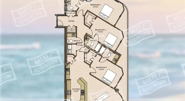 Номер Standard Phoenix On The Bay 1234 3 Bedroom Condo