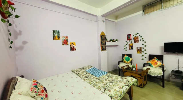 Deluxe quadruple chambre Vue sur la ville Ashray Homestay
