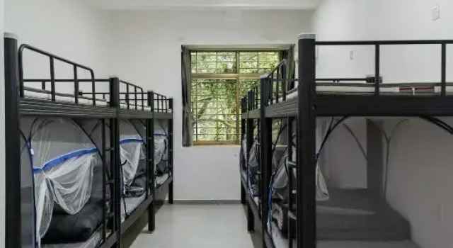 Кровать в общем номере (мужской номер) Wuxiang Gualing Homestay