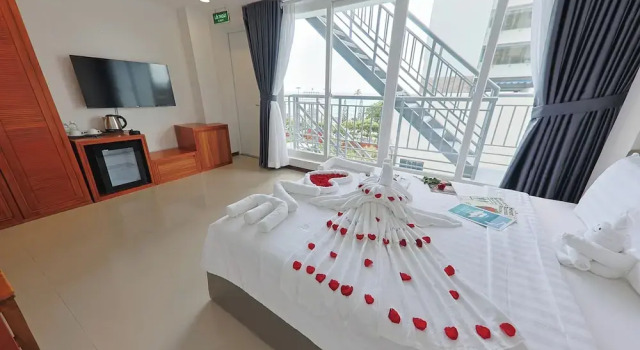 Двухместный номер Deluxe с балконом и с видом на море Sea Light Hotel