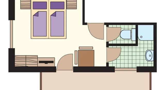Двухместный номер Standard с видом на горы Pension Appartements Alpenblick