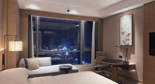 Двухместный номер Standard с видом на город Baotou Marriott Hotel