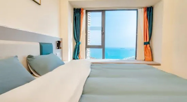 Люкс с 2 комнатами с видом на море Full sea view net red ins wind homestay (Nan'ao Branch)