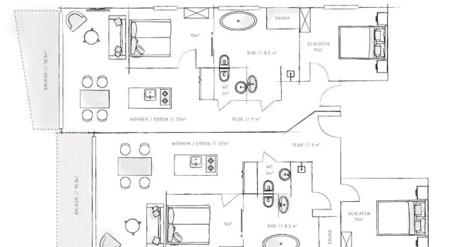 Люкс STEILLAGE - Design Moselsuiten mit Panoramablick und SPA