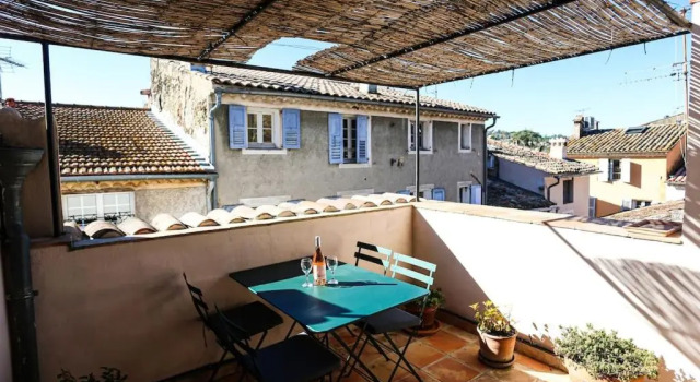Valbonne Village House With AC & Sunny Roof Terrace