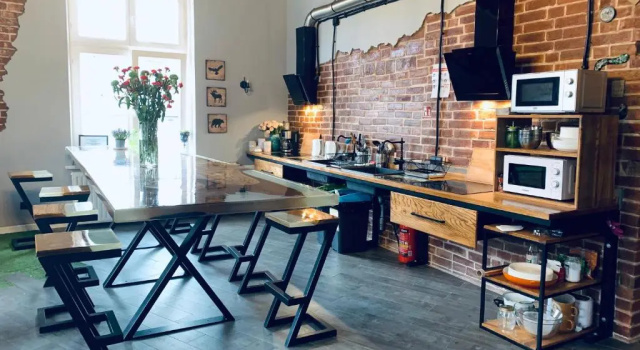 Кровать в общем номере Chilli Hostel