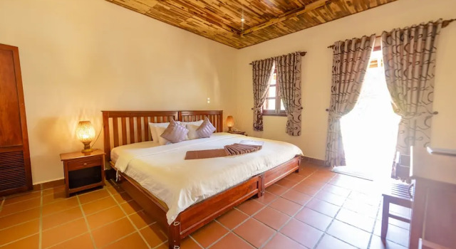 Двухместный номер Deluxe с балконом и с частичным видом на море Phu Quoc Eco Beach Resort