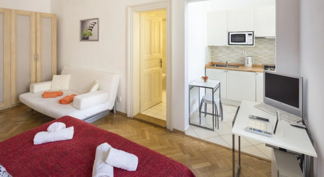 Трёхместный номер Standard с балконом Dušní Apartments