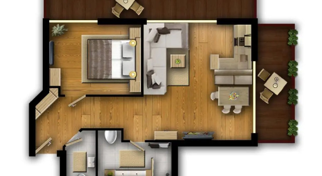 Апартаменты c 1 комнатой Pepis Suites - Lechtal Apartments