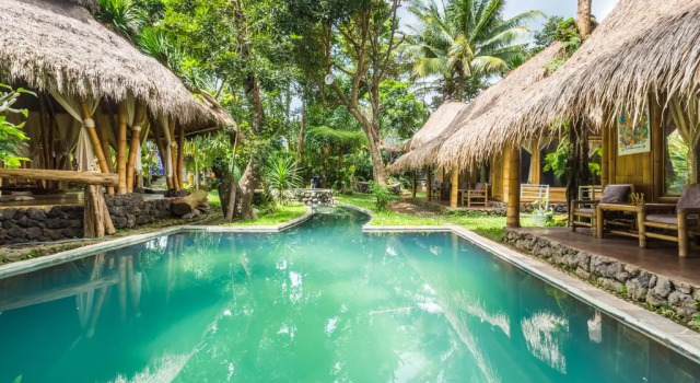 Deluxe Jednolůžkový pokoj a výhledem Omunity Bali