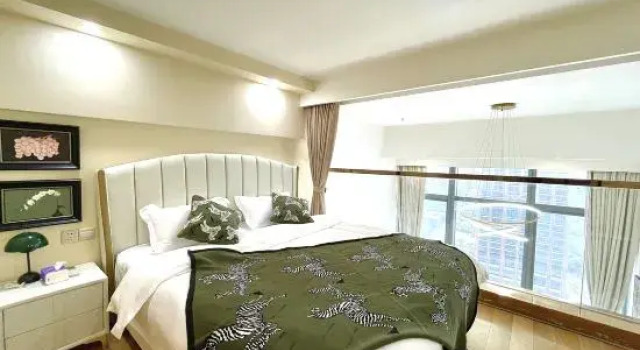 Люкс с 3 комнатами Wenxi Seaview Duplex Suite Apartment