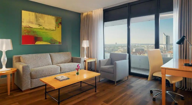 1 Bedroom Executive Double Suite with city view The Westin Leipzig