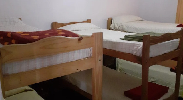 Кровать в общем номере El Viaje Hostel