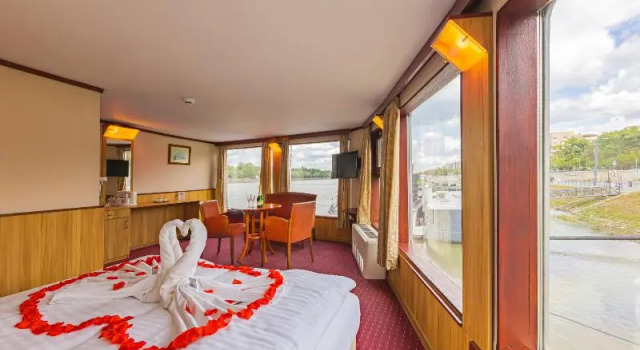 Двухместный номер на лодке Superior Cabin Fortuna Boat Hotel Budapest